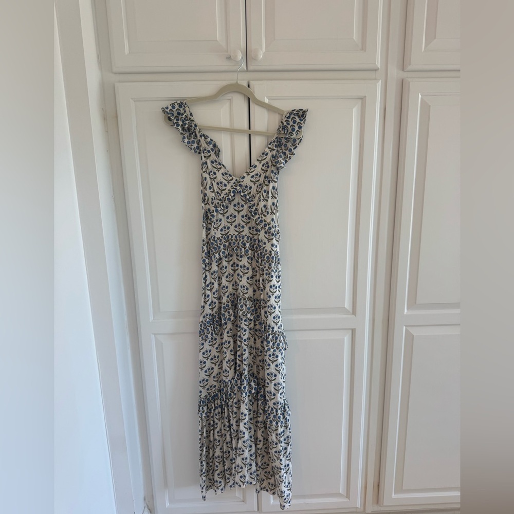 Misa Los Angeles Blue and White Floral Maxi Dress - Picture 2 of 3